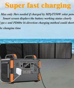 Alternative view of Outlet Power Bank Laptop Ac1008WH 1000W 1200W Power Station